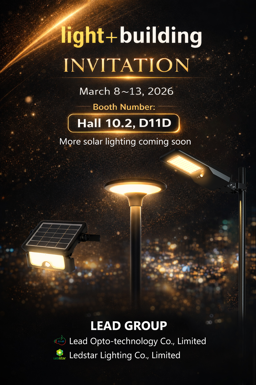 LEAD GROUP Invites You to Visit Us at Light + Building 2026