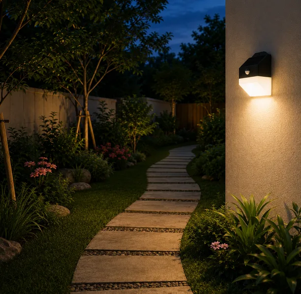 Panda Solar Wall Light – Smart, Elegant & Reliable Outdoor Lighting Solution