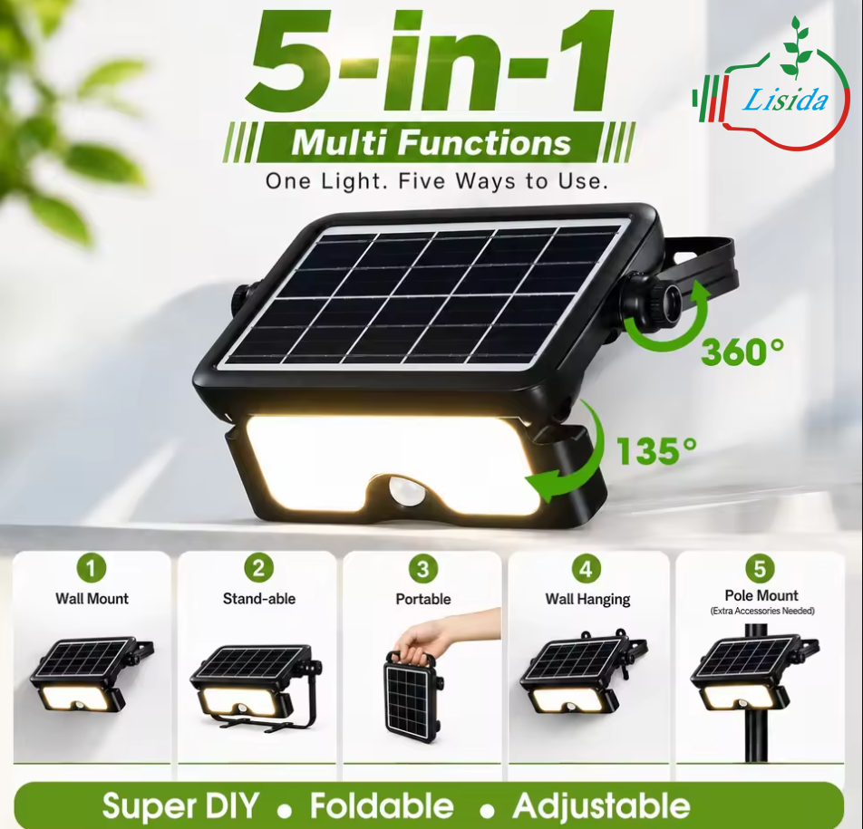 5-in-1 Multi Functions solar light