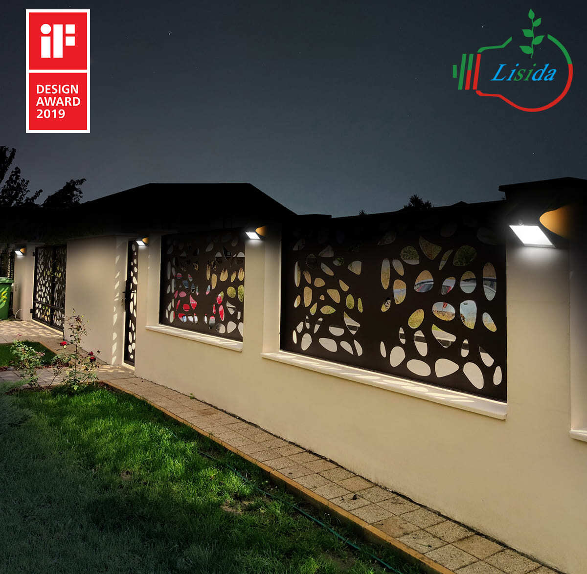 Egypt solar wall light