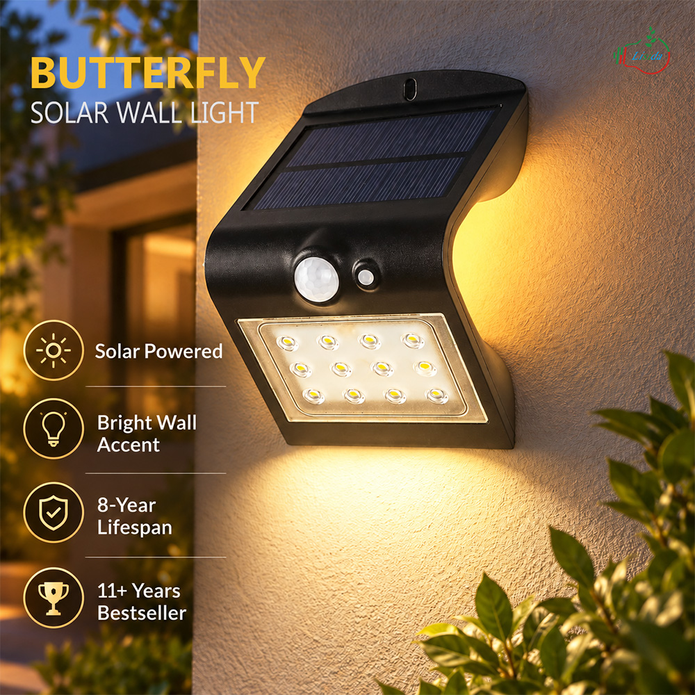 Butterfly Solar Wall Lights 11+ Years Bestseller Butterfly Solar Wall Lights 11+ Years Bestseller