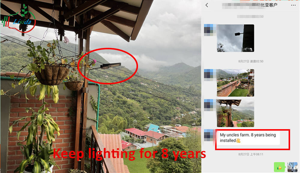 Solar lights used in Colombia for 8 years and pictures of customers' high praise Solar lights used in Colombia for 8 years and pictures of customers' high praise